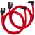 Corsair CC-8900284 Premium SATA 6Gbps 60cm 90 Derece Bağlantılı Kablo Seti - Kırmızı